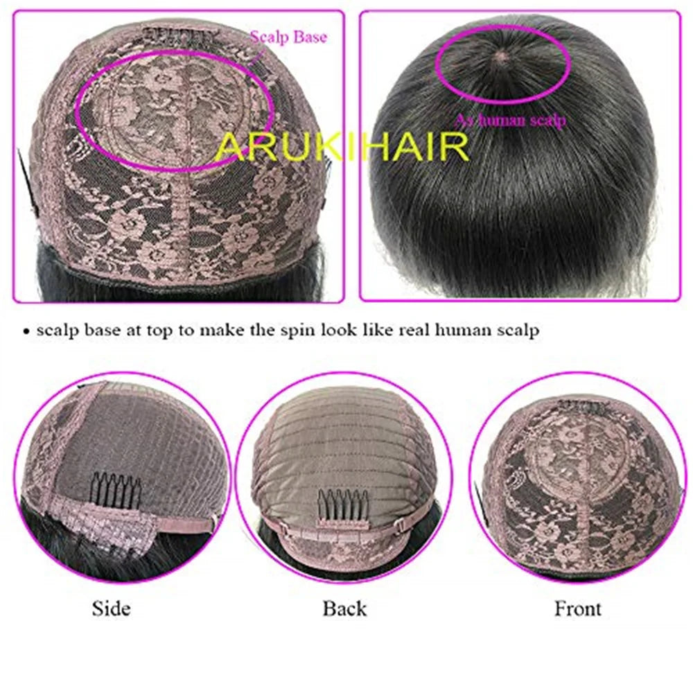 Afro Kinky Curly Wigs With Bangs Full Machine Made Wigs Short Curly Wigs For Black Women 100% Human Hair Wigs 180% Density