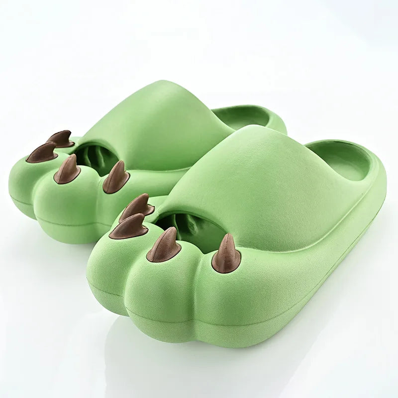 Cat Paw Claw Slippers Women Cloud Platform Funny Home Cartoon Cute Kawaii Summer Beach Soft Non Slip Flip Flops Men Ladies 2025