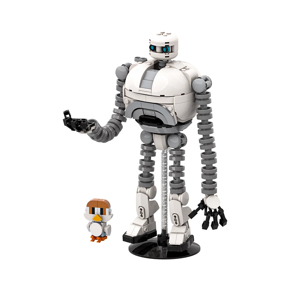 MOC Roz Robot Model Building Blocks The Wild Robot Animation Adventure Robot Brightbill Animal Assembling Brick Toy Kid Gift