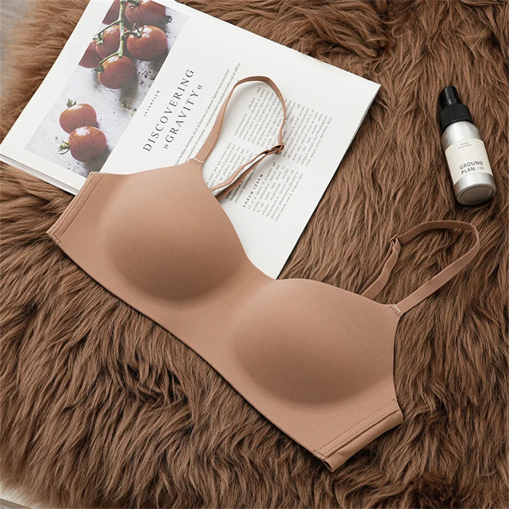 Seamless Tube Top Bras Women Underwear Small Chest Bras Women's Upper Support Bra Non-Wire Female Sexy Lingerie Solid Intimates