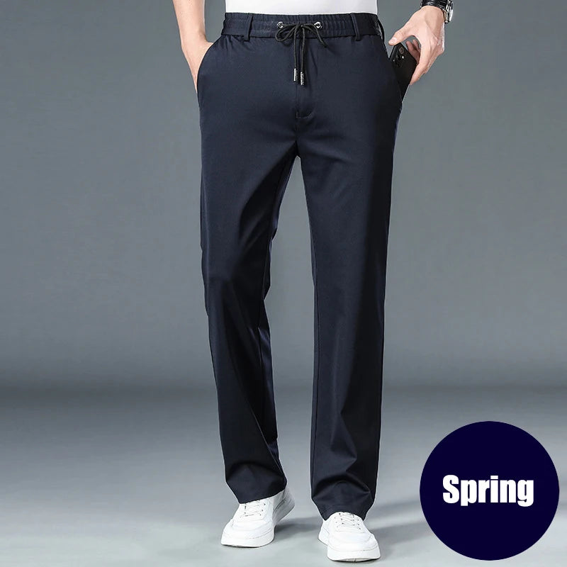 Winter 10XL Oversize Men's Formal Pants Trousers For Men Casual Dress Tailoring Clothes Social Suit Clothing Slacks Pants Mens