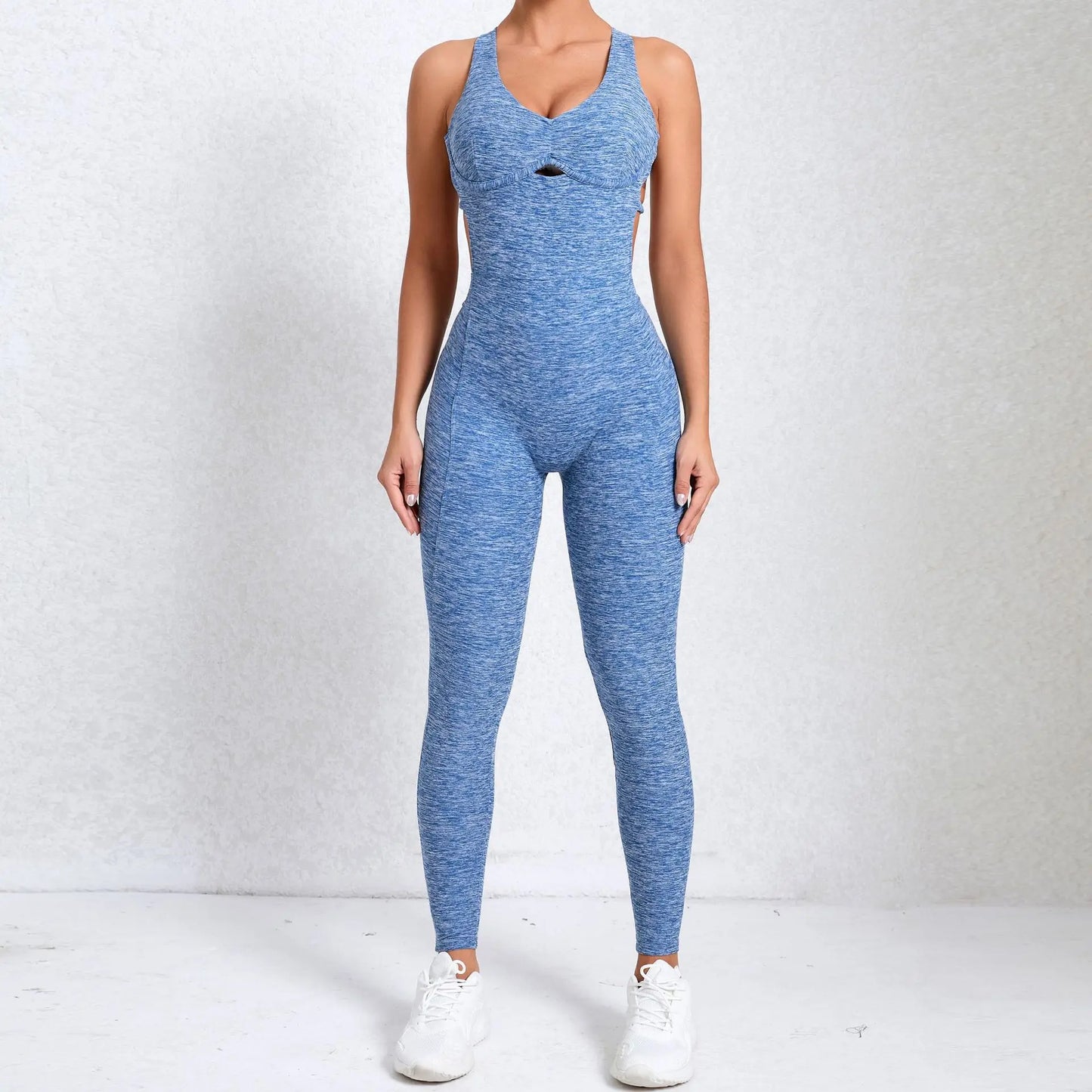 Yoga Set Workout One-piece Suit Women Sports Push Up Yoga Clothes Backless Activewear Fitness Set Women Gym Jumpsuit Female