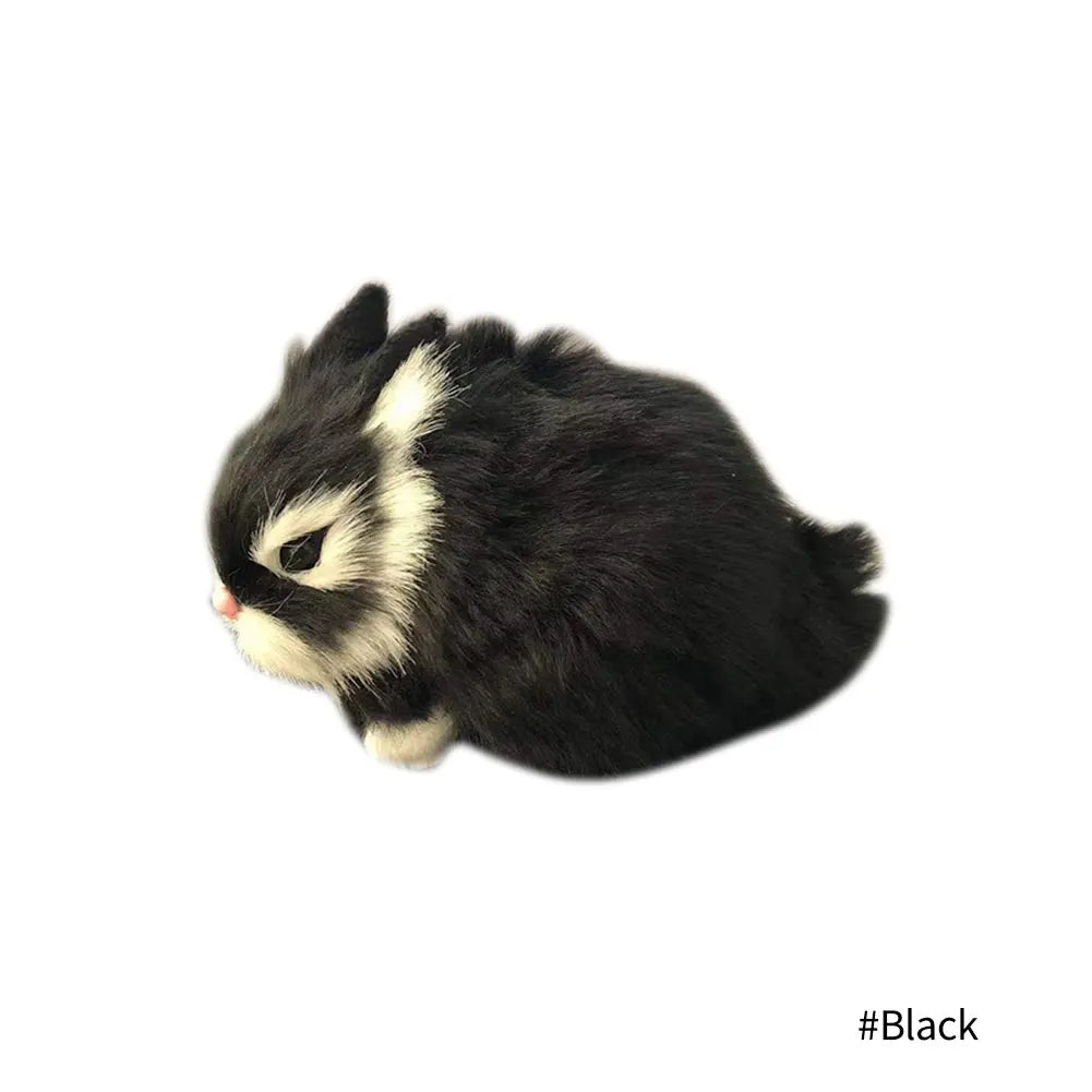 Simulation Plush Toys Action Figures Kids Gift Simulation Rabbit Toy Squatting Model Home Decoration Rabbit Model Easter Rabbits