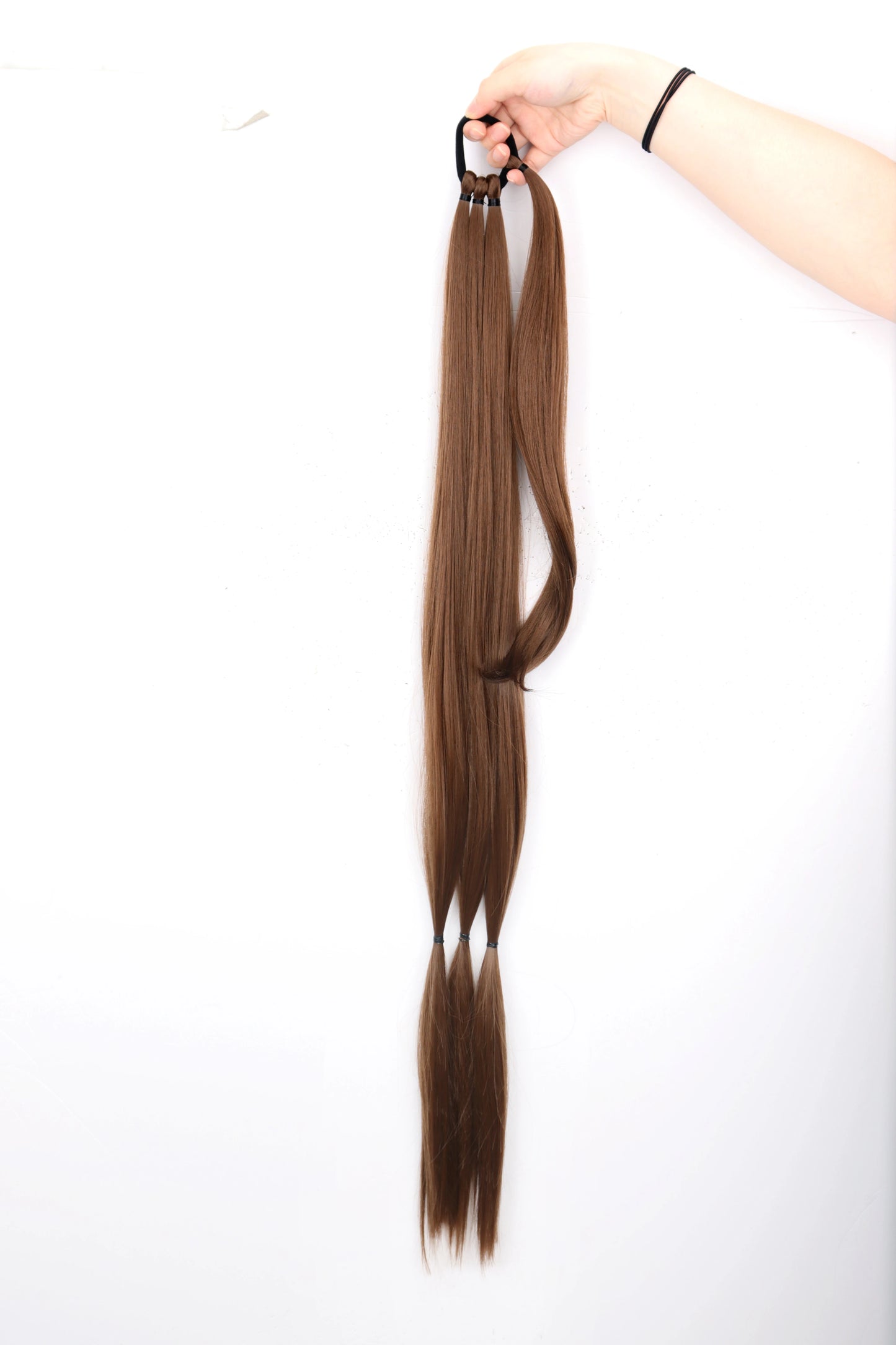 AZQUEEN synthetic Braided ponytail Hairpieces with elastic rubber band Heat-resistant high temperature fiber suitable for women