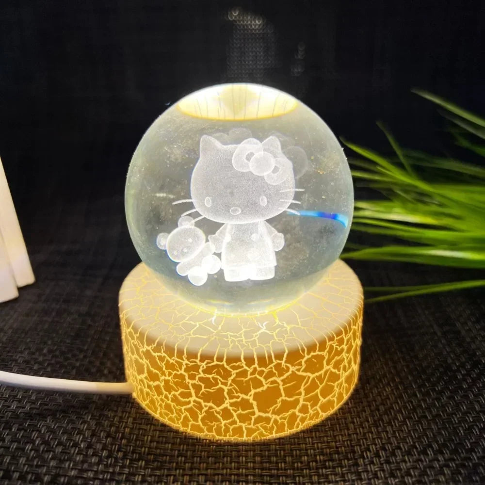 NEWHot Creat Crystal Ball USB Night Light With Milky Way galaxy LED Children Night Lamp For Bedroom Ambient Light Christmas Gift