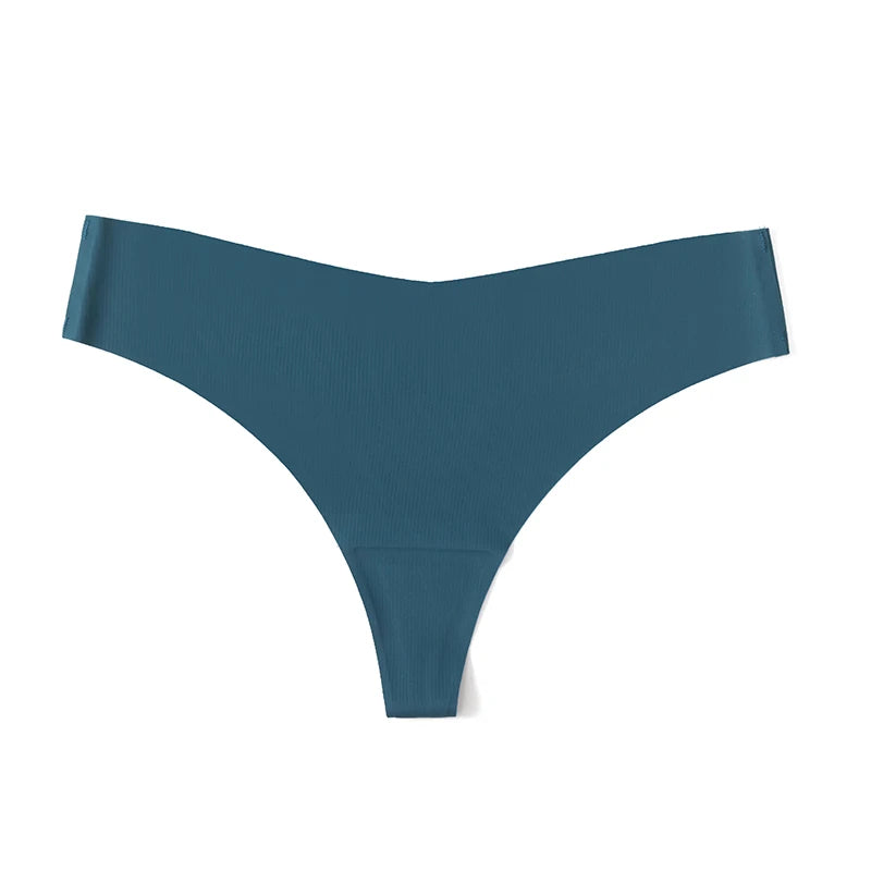 TrowBridge 3PCS/Set Women's Panties Simple Seamless Underwear Breathable Satin Thongs Sexy Lingerie Comfortable Sports G-Strings