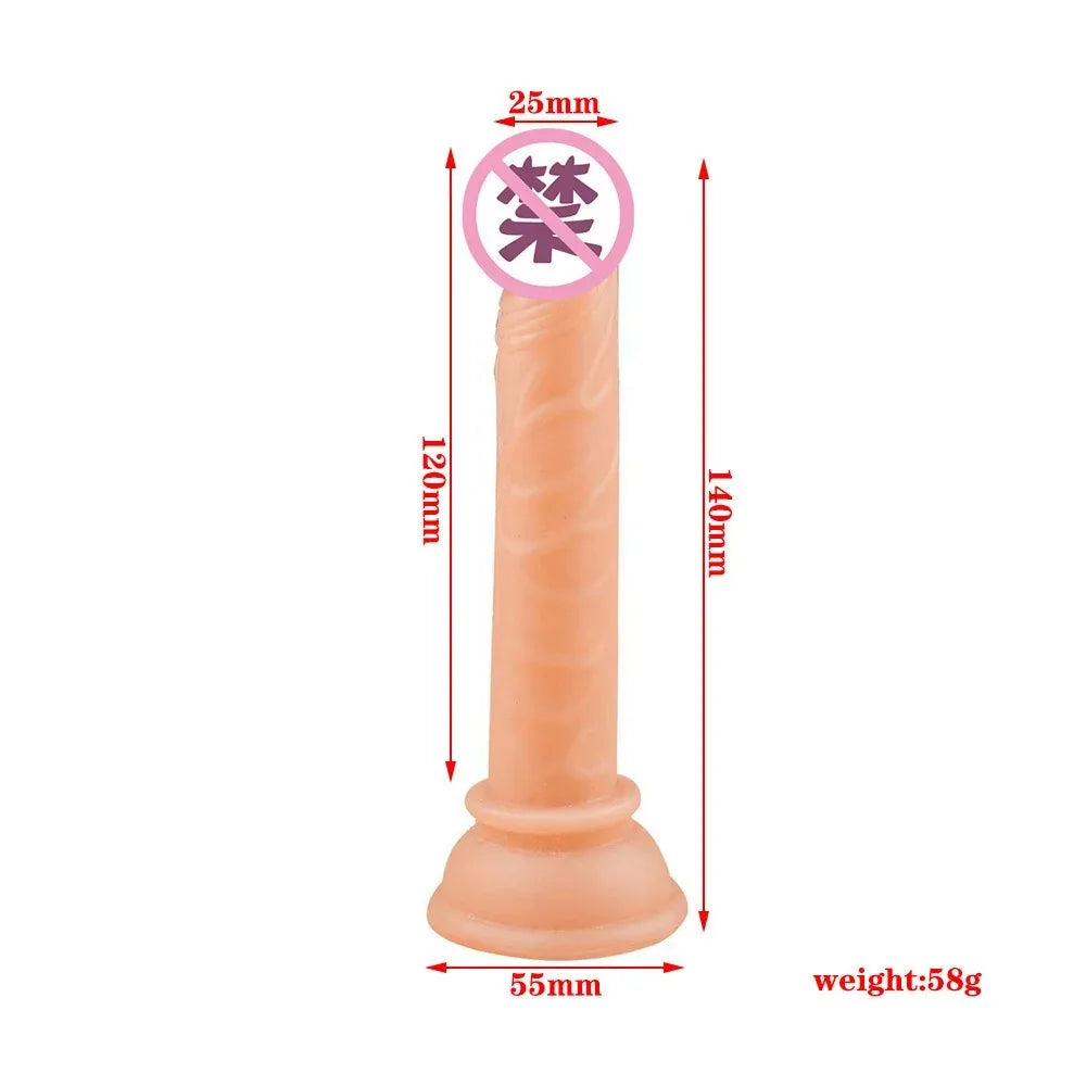 Realistic Mini Jelly Dildo Silicone Penis with Suction Cup G Spot Butt Plug Anal Toys Sex Toys for Women Female Masturbation