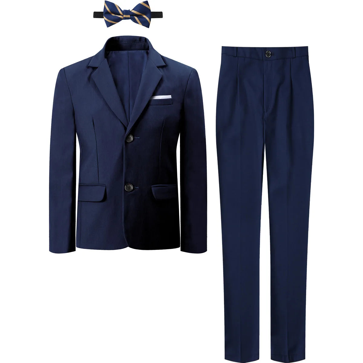 Suit for Kids Boys Easter Outfit Church Party Blazer Wedding Ceremony Flower Piano Performance Birthday Gift Clothes Set 3 PCS