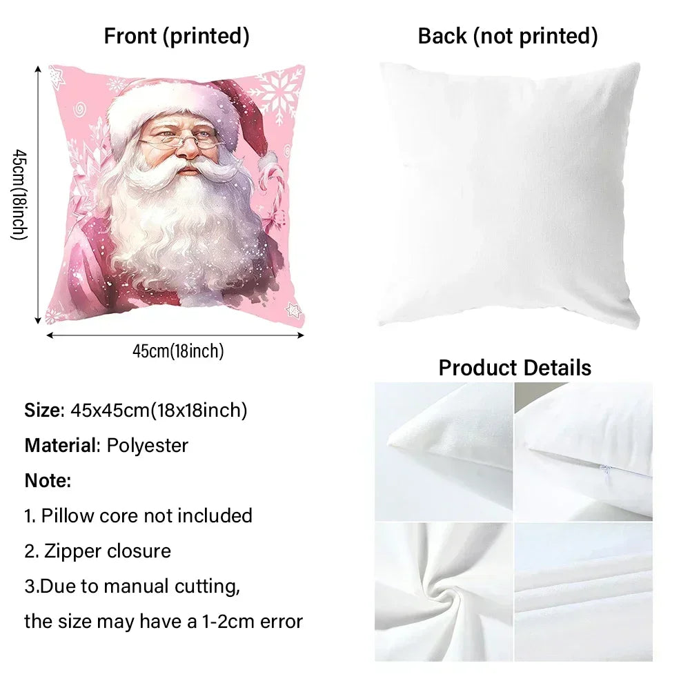 Easter Bunny Print Pillowcase Holiday Bedroom Living Room Decoration Polyester Cushion Cover Nordic Home Decor Pillowcase