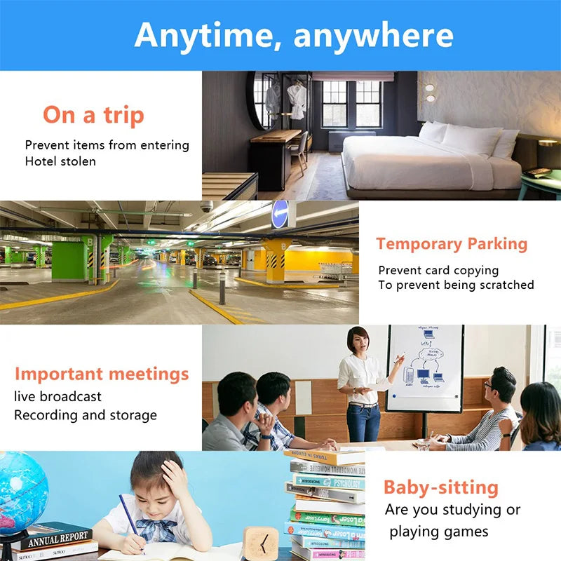 1080P HD Mini Camera Wifi IP Smart Home Indoor Night Vision AI Human Camcorder Audio Video Wireless Security Surveillance Camera