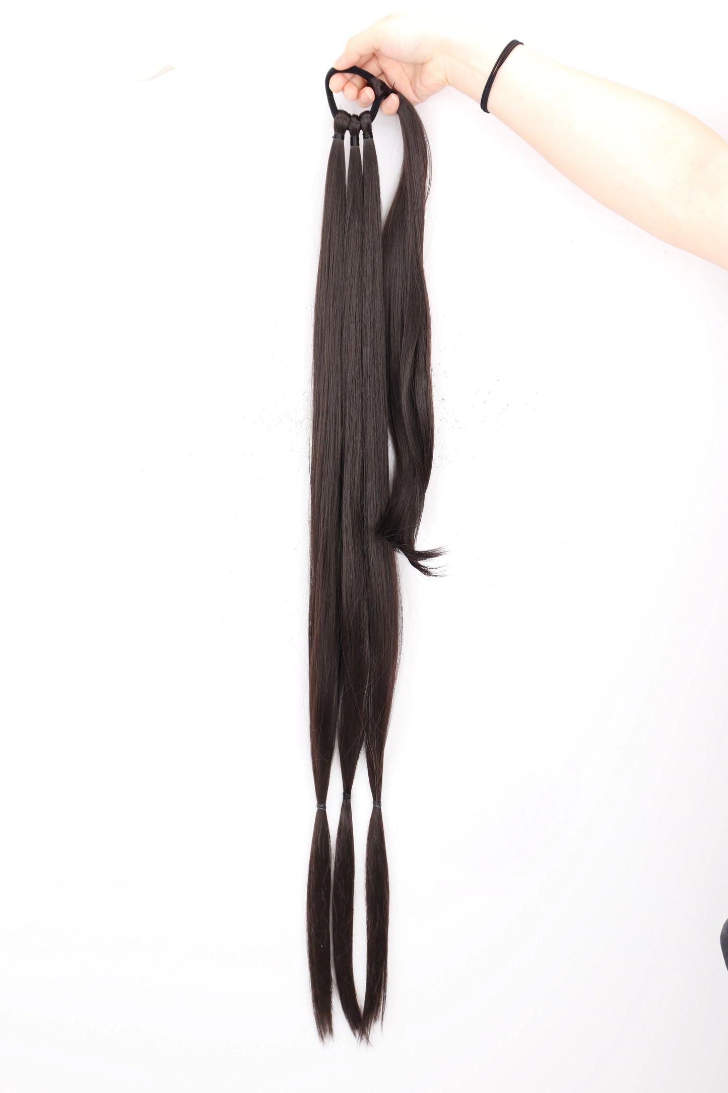 AZQUEEN synthetic Braided ponytail Hairpieces with elastic rubber band Heat-resistant high temperature fiber suitable for women