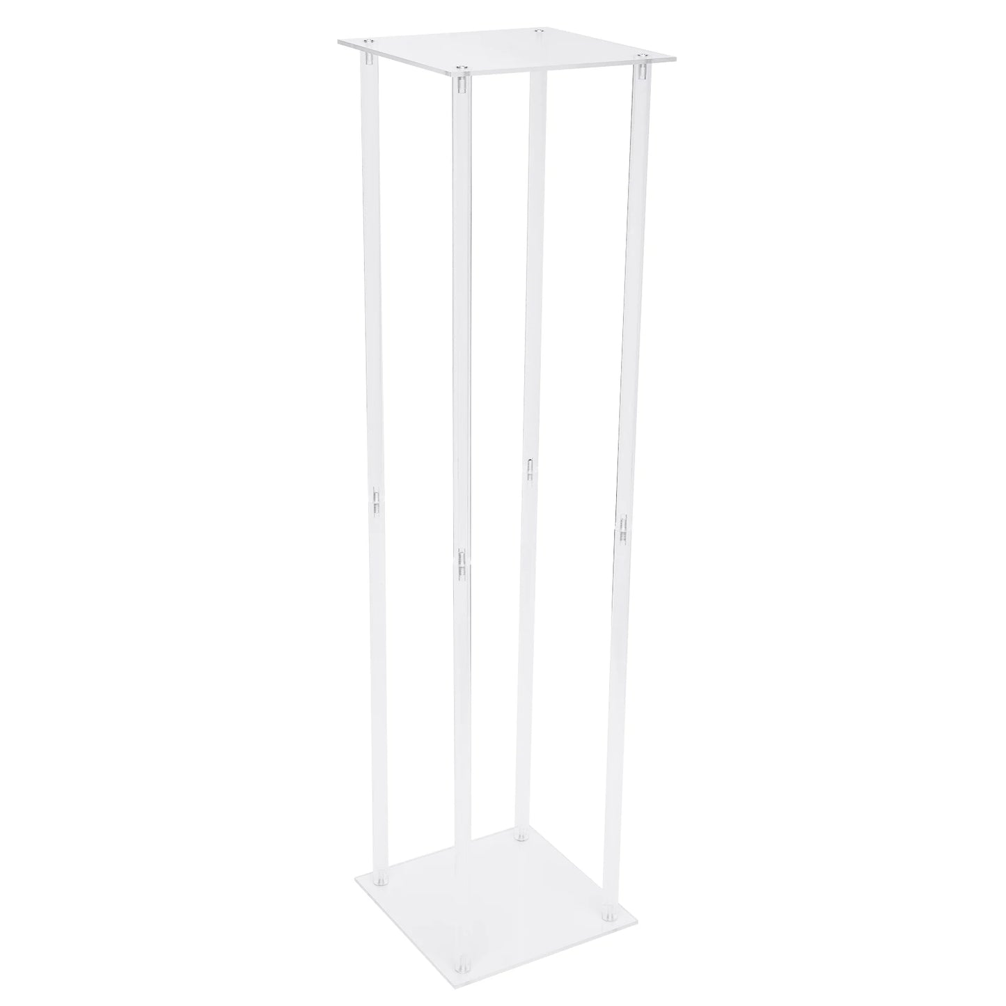 100cm Acrylic Wedding Geometric Flower Vase Wedding Column Stand Floral Display Rack for Home Birthday Party Decoration