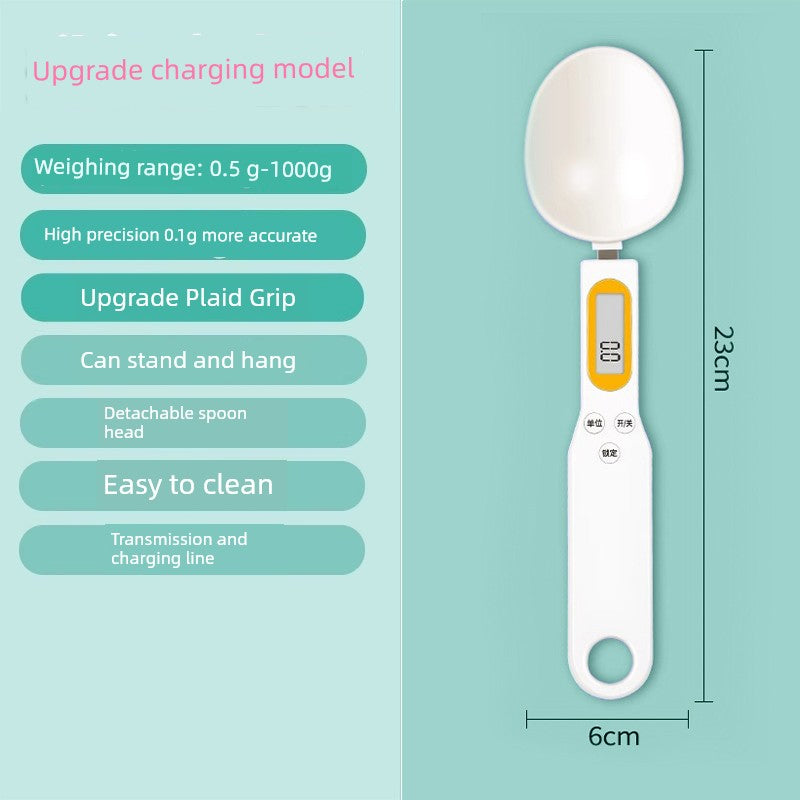 Electronic Scale Measuring Spoon Scale Grams Milk Powder Baby Baby Solid Food with Weighing Scale Measuring Spoon Measuring Spoon Kitchen Baking Flour