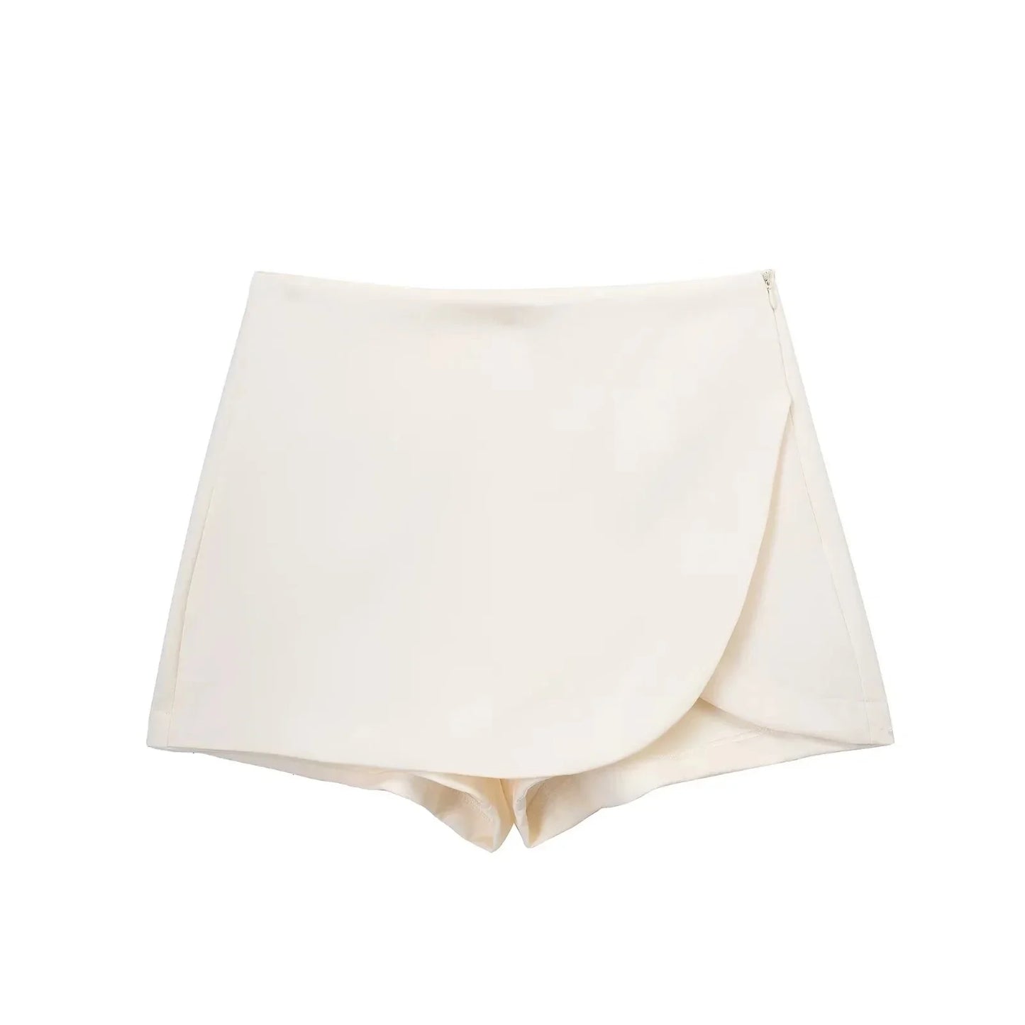 Women High Waist Brown Skirt Pants Stylish Summer Pink Black Mini Skirt Shorts Asymmetric Casual Off White Skort