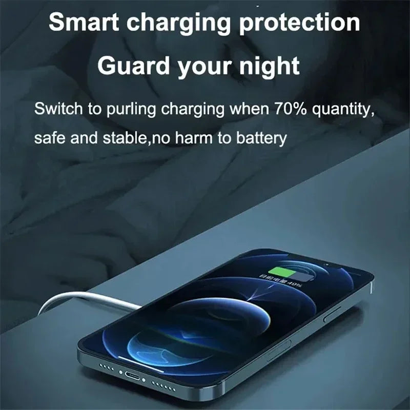 VIKEFON Magnetic Wireless Charger Fast Wireless Charging Pad Stand for iPhone 15 14 13 12 Pro Max Mini Type C Phone Charger