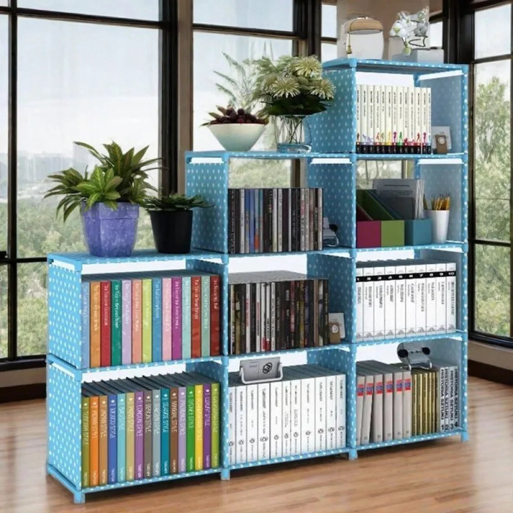 Simple Bookshelf Multi-layer Easy Assembly Bookcase Book Display Rack Easy Assembly Book Holder Book Organizer Debris Rack Shelf