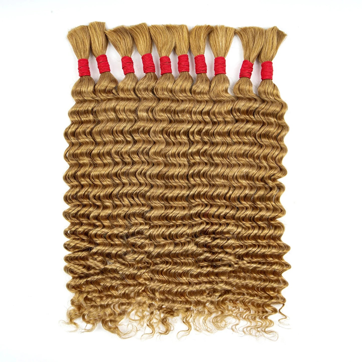 Human Braiding Hair Deep Wave Bulk Human Hair for Boho Braids 100% Brazilian Virgin Curly Hair for Braiding Hair Extensions
