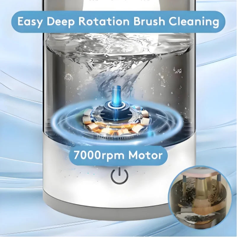 USB Electric Makeup Brush Cleaner Portable 3 In 1 Makeup Brushes Drying Rack Lazy Cleaning Brush Washer Quick Dry Stand Device