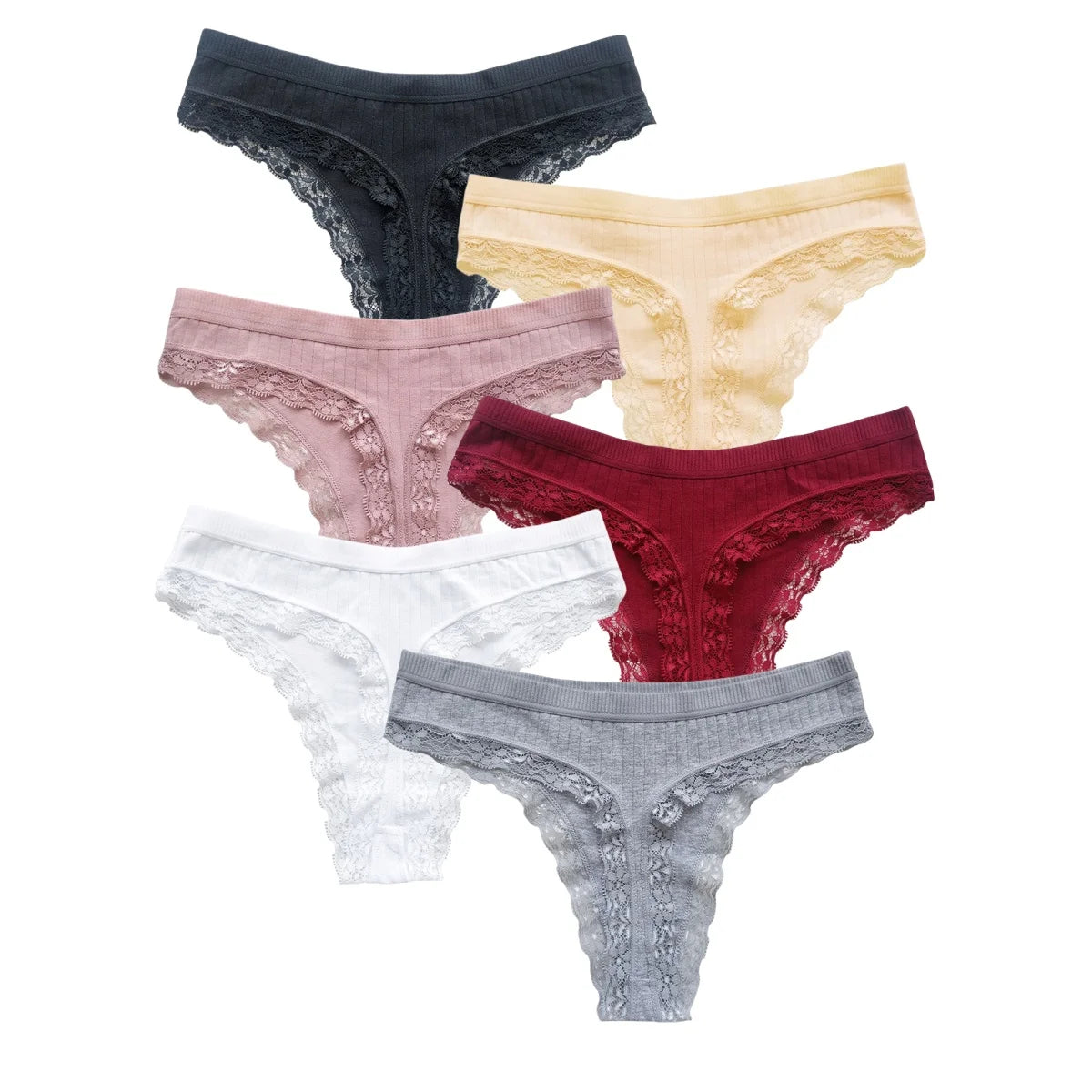 4Pcs/Set Cotton Panties Women G-string Female Underpants Sexy Lingerie M-XL Soft Seamless Underwear Low Waist Panties Intimates