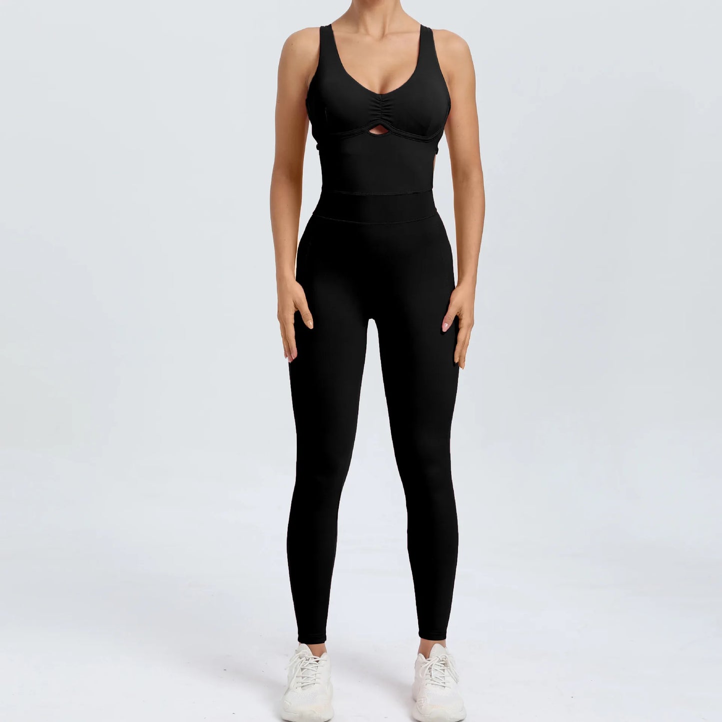 Yoga Set Workout One-piece Suit Women Sports Push Up Yoga Clothes Backless Activewear Fitness Set Women Gym Jumpsuit Female