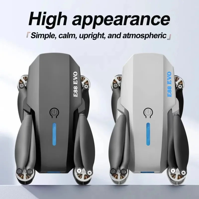 NEW E88 EVO Mini Drone Brushless Motor Optical Flow RC Aircraft E88MAX Upgraded Version Children's Toys