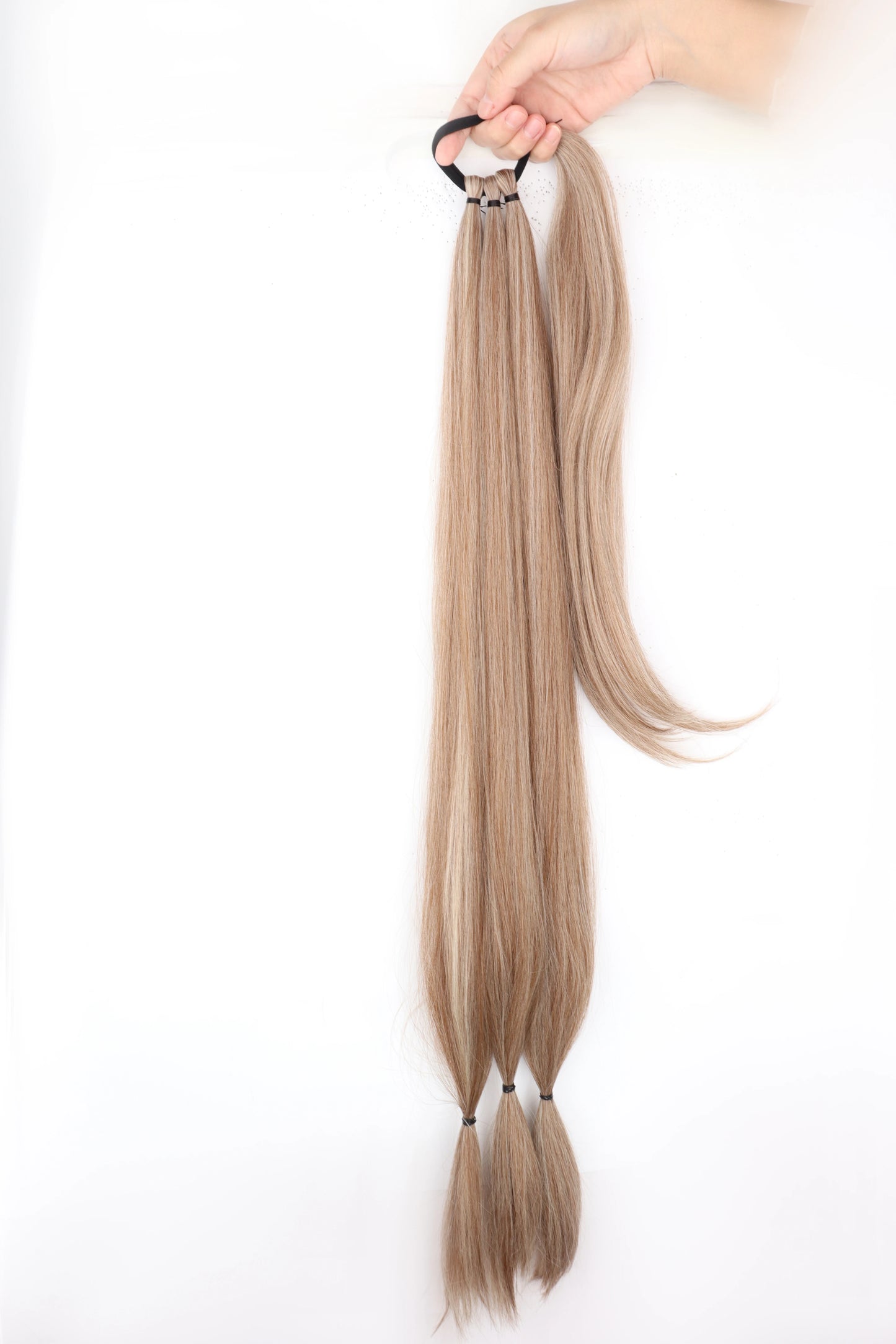 AZQUEEN synthetic Braided ponytail Hairpieces with elastic rubber band Heat-resistant high temperature fiber suitable for women