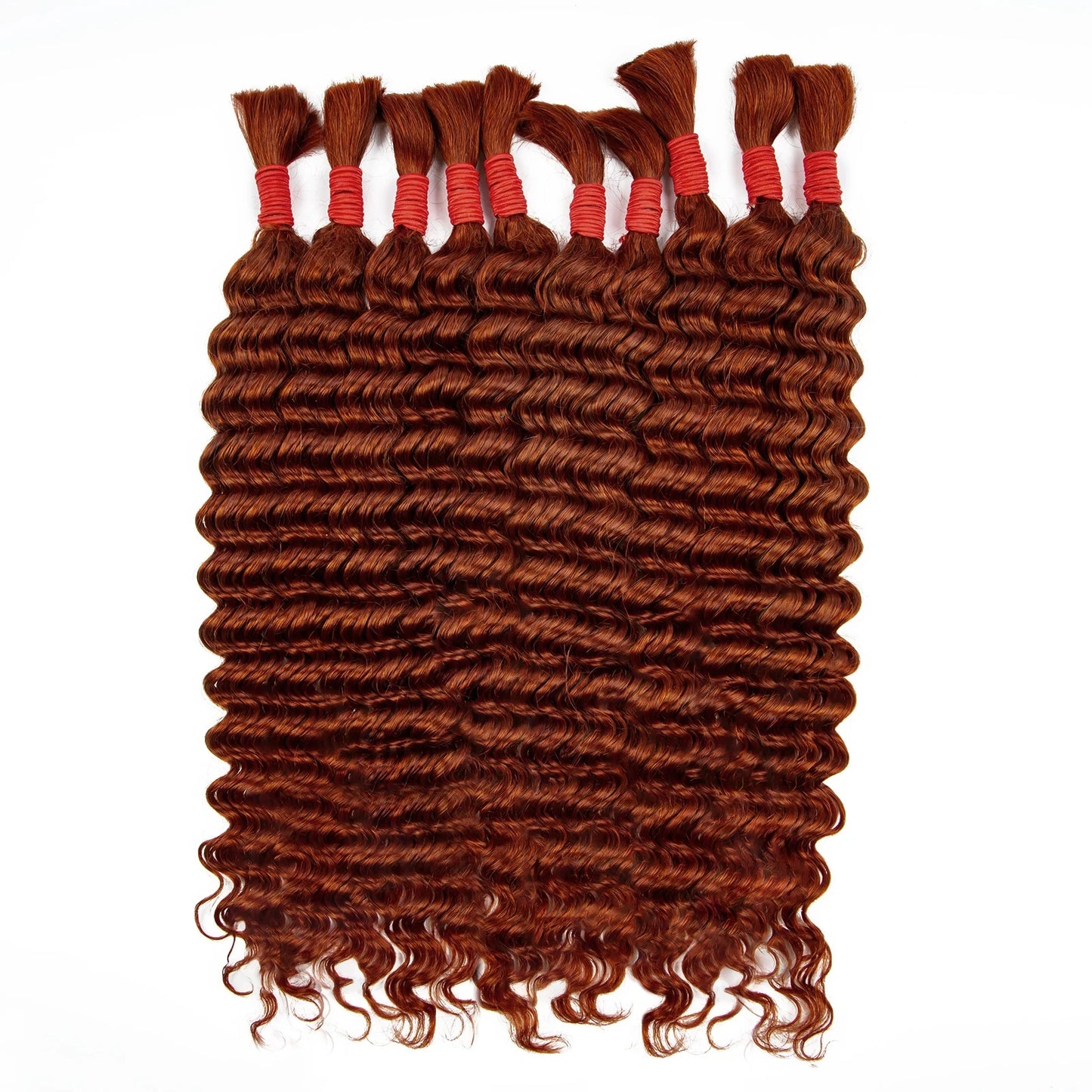 Human Braiding Hair Deep Wave Bulk Human Hair for Boho Braids 100% Brazilian Virgin Curly Hair for Braiding Hair Extensions