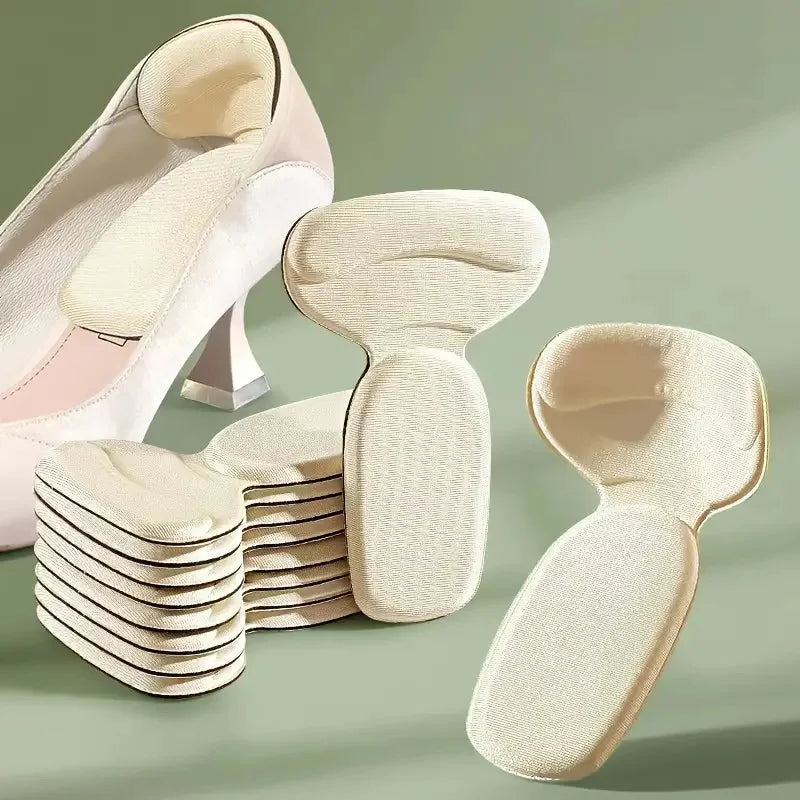 1 Pair T-Shape Anti-wear Pads for Women Foot Heel Pad Sports Shoe High Heels Back Sticker Pain Relief Protector Cushion Insoles
