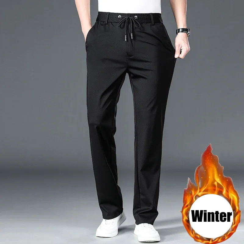 Winter 10XL Oversize Men's Formal Pants Trousers For Men Casual Dress Tailoring Clothes Social Suit Clothing Slacks Pants Mens