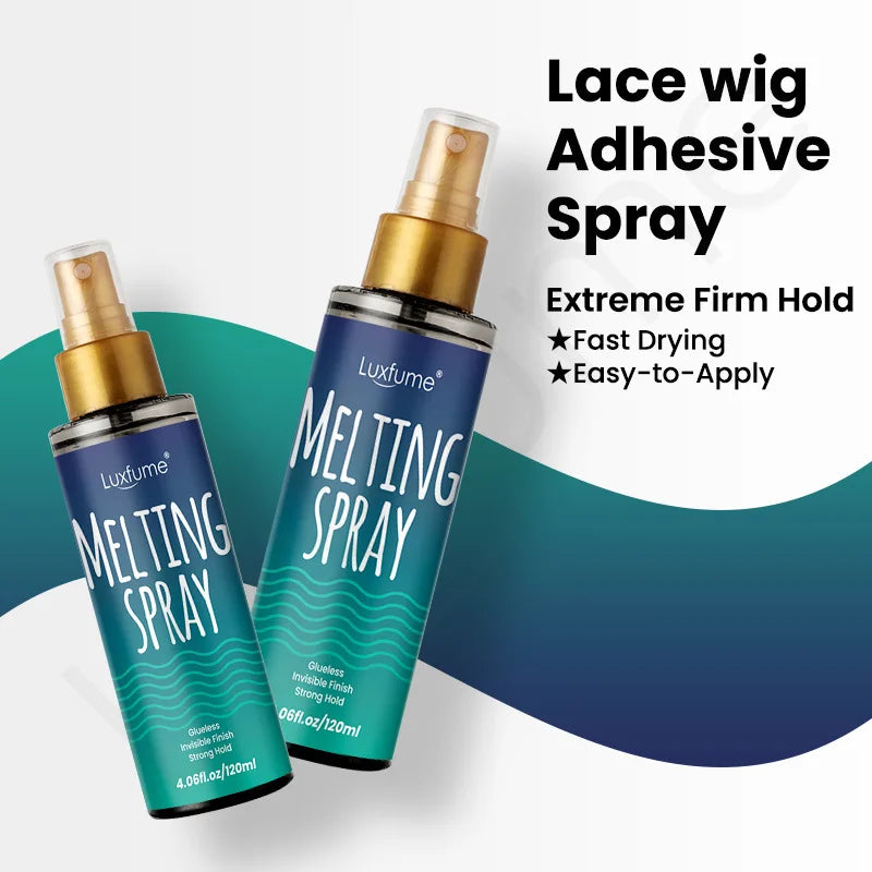 Front lace wig glue Melting Spray For lace wigs 120ml melting spray Long Lasting Spray Front Lace Wig Glue spray to melt the wig