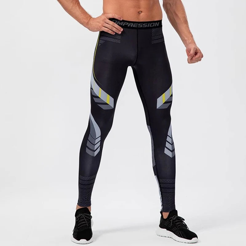 Men's Compression Pants Men Sportswear Training Legging Gym Skinny Trousers Tights Bottoms Jogging Sweatpants Running Pants Men