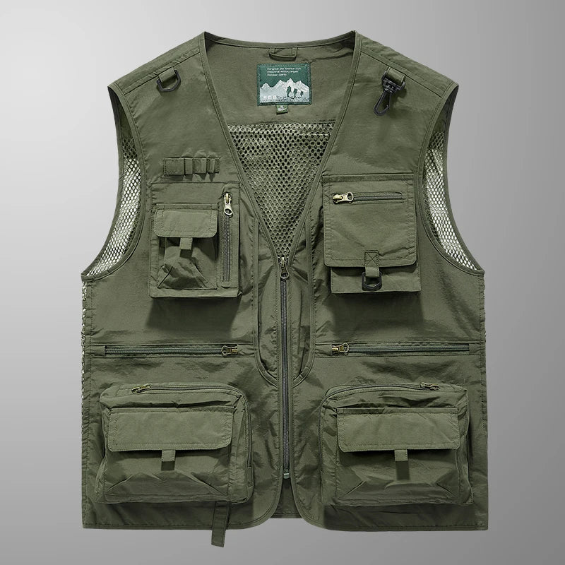 2024 New Spring, Autumn, and Summer Versatile Items in Stock, Fashionable and Trendy Wearing Vests, Jeep Men's Wear, Shopping an