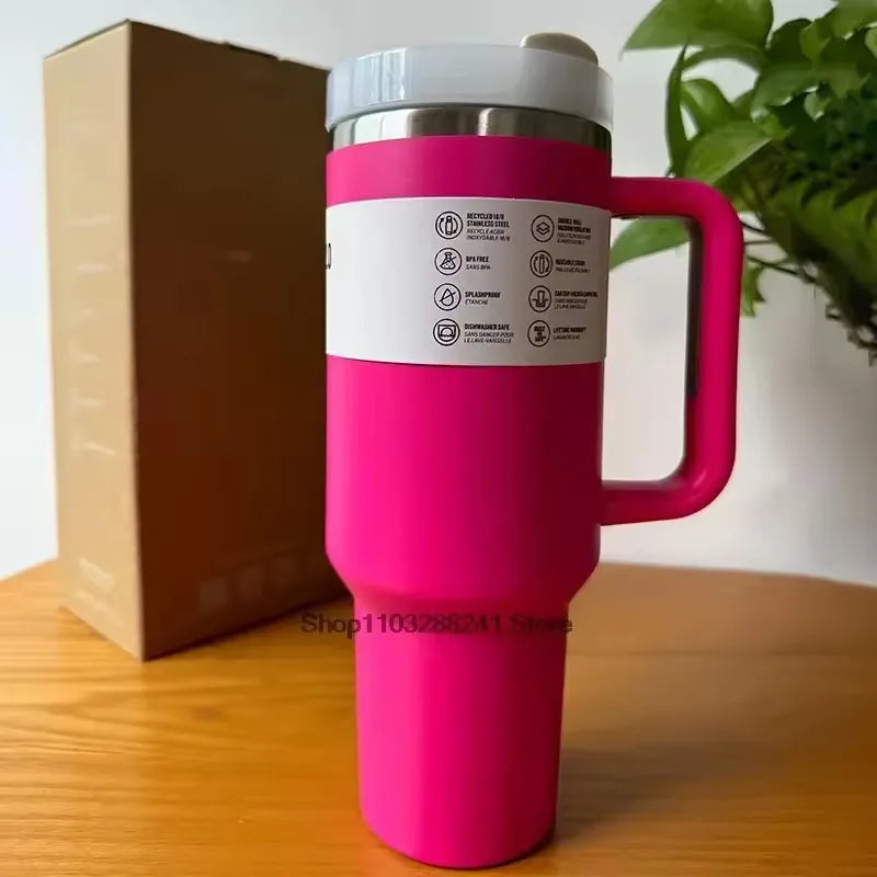40Oz Stainless Steel Water Bottle with Handle Ideal for Travel Sports