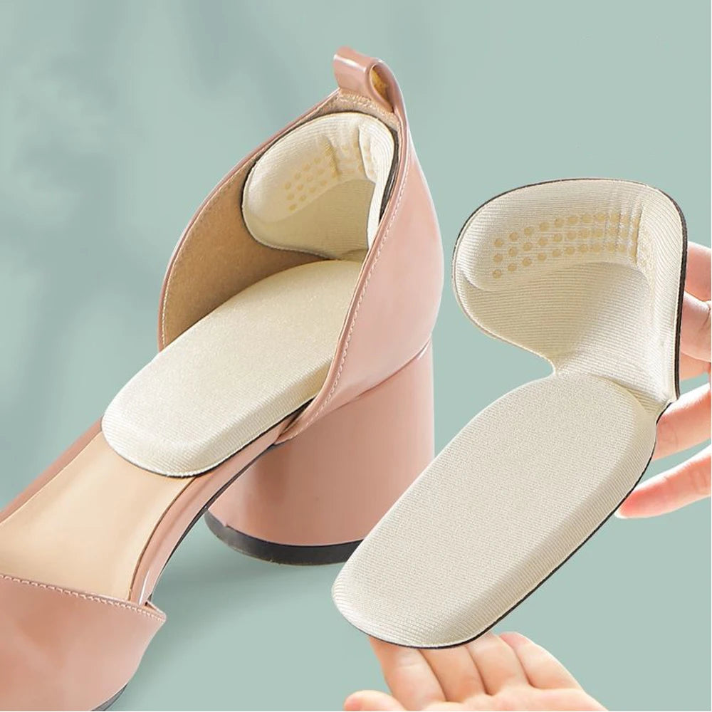 1 Pair T-Shape Anti-wear Pads for Women Foot Heel Pad Sports Shoe High Heels Back Sticker Pain Relief Protector Cushion Insoles