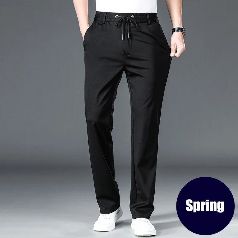 Winter 10XL Oversize Men's Formal Pants Trousers For Men Casual Dress Tailoring Clothes Social Suit Clothing Slacks Pants Mens