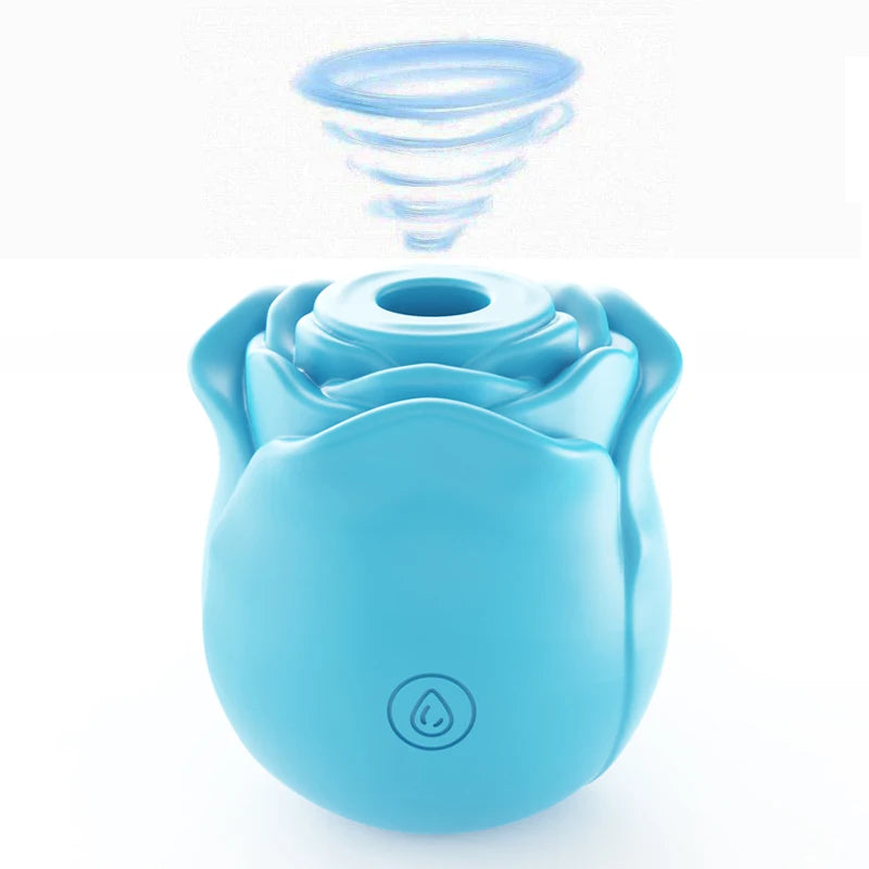 1PC Rose Flower 2 In 1 Vibrator Sucking Beating Nipple Clitoral Stimulator Powerful G-spot Vaginal Vibrator Sex Toys for Women