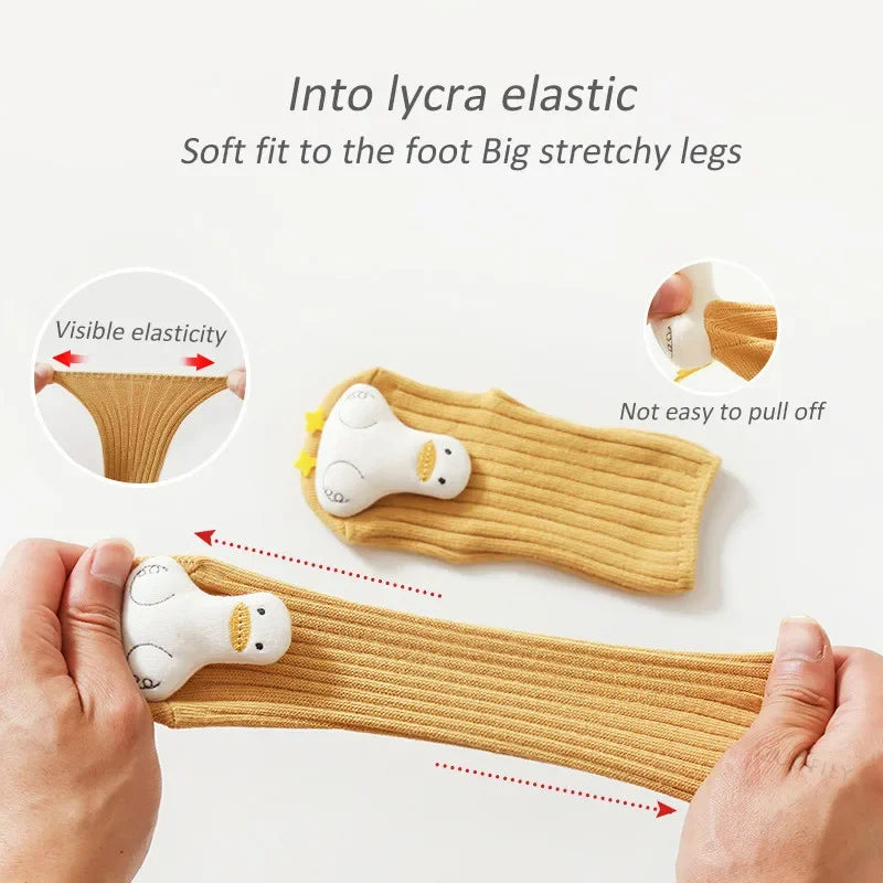 Baby Socks Lovely Doll Cartoon Kids Sock Anti-slip Girl Boy Toddler Floor Socks Spring Autumn Cute Newborn Socken Accessories