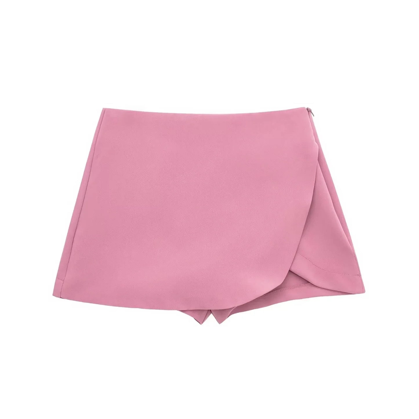 Women High Waist Brown Skirt Pants Stylish Summer Pink Black Mini Skirt Shorts Asymmetric Casual Off White Skort