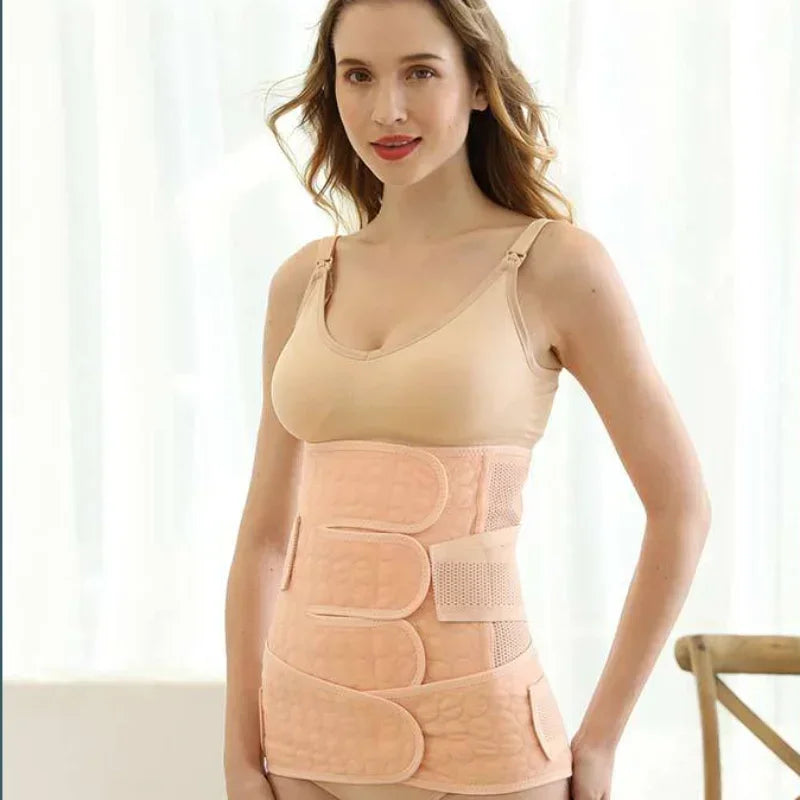 Waist Trainer Body Maternity Postpartum Belt Bandage Slimming Corset Corsets Women Shaper Shapewear White Pink Green