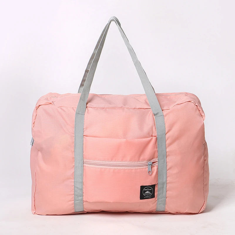 Foldable Travel Storage Bag Large-capacity Baggage Package Portable Multi-function Airplane Handbag Washing Supplies Storage Bag