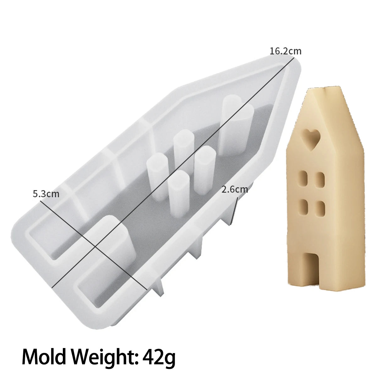 Simplicity Angel House Silicone Mold Chocolate Lollipop Cake Decor Mould Easter Rabbit Candle Resin Concrete Molds Home Decor