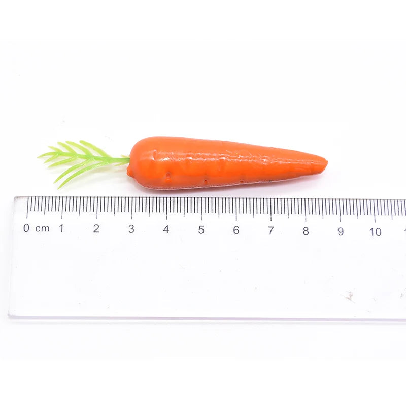25/50pcs Mini Fake Vegetable Simulation Easter Plastic Artificial Carrot DIY Craft Home Wedding Birthday Party Easter Decoration