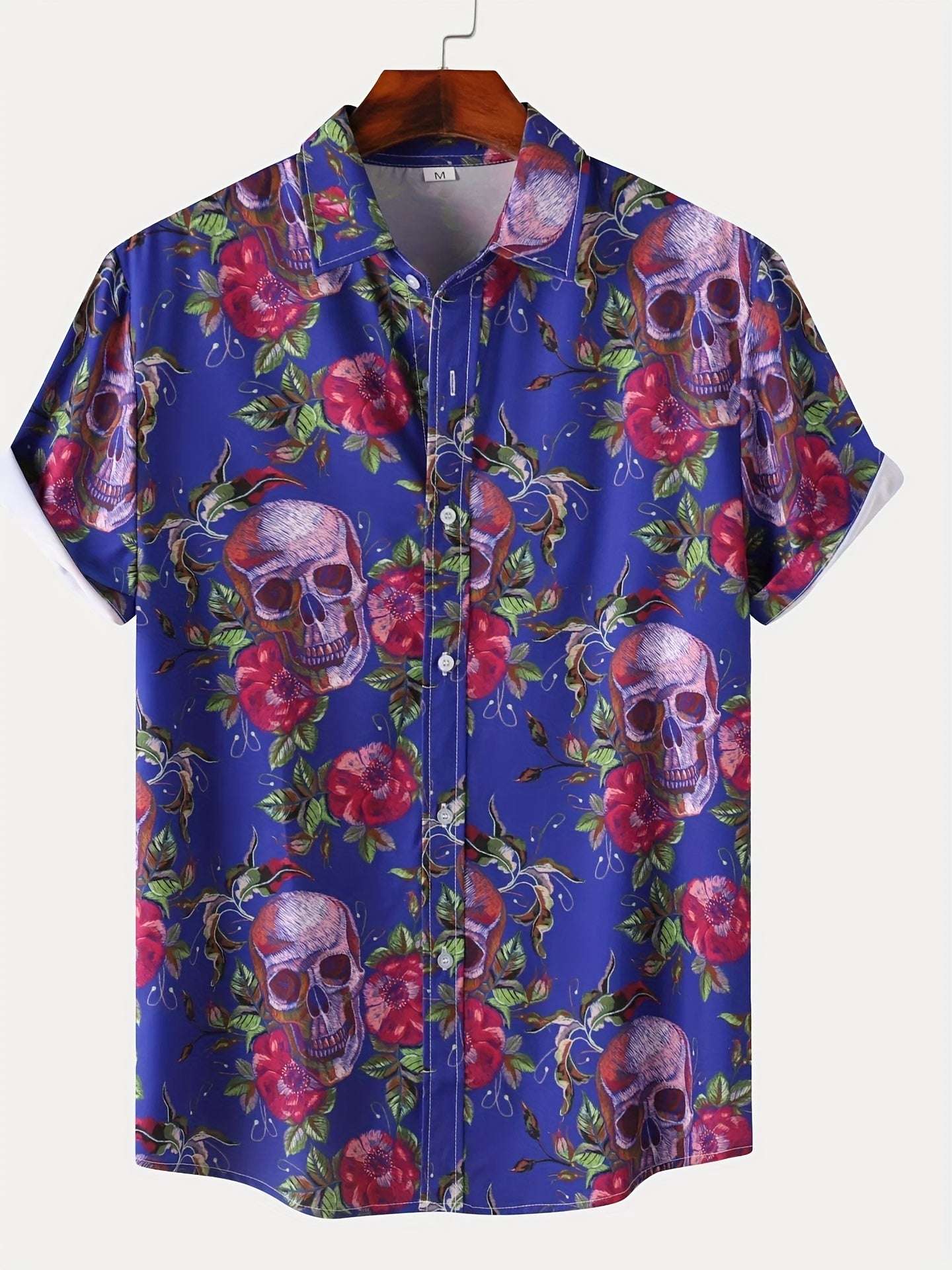 Autumn Breeze Short Sleeve Shirt - Vibrant Autumn-Inspired Print Design for Men, Perfect for Casual Wear - Latest 2022 Fashion Trend, Unique Halloween-Themed Design