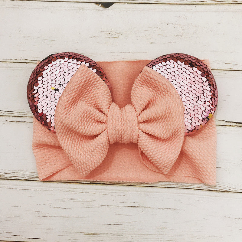 Adorable Kids' Bow Headband Ear Headband - Soft, Adjustable, One-Size-Fits-Most, Perfect for Party, Birthday, Christmas Baby Gifts, Hair Accessories, Cute Photo Shoot Prop, Everyday Wear