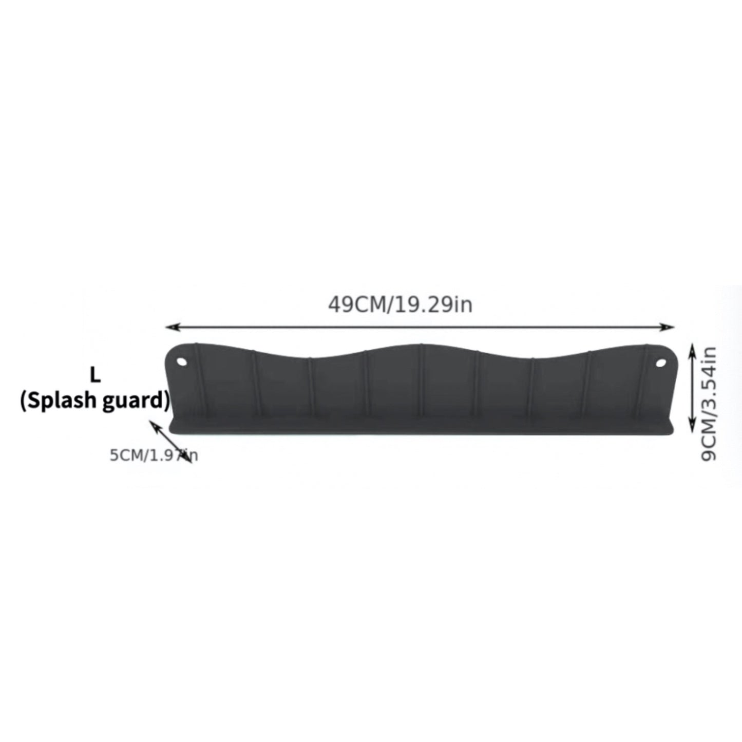 1pc Silicone Splash Guard - Sink Faucet Mat for Protecting Countertop and Dishes with Dish Drying Function