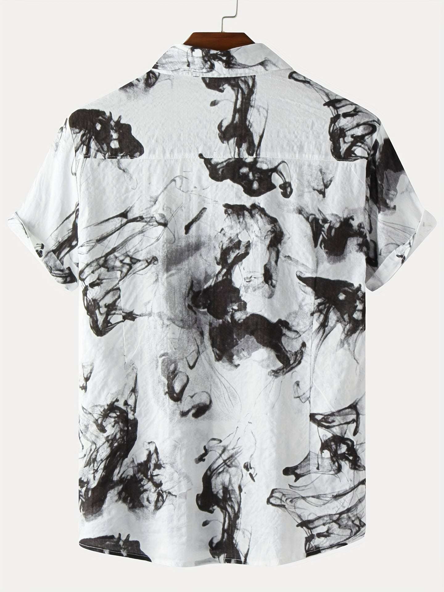 2022 New Arrival: Mens Fashionable Printed Short Sleeve Casual Beach Shirt - Lightweight & Comfortable, Perfect for Summer & Christmas Gifts