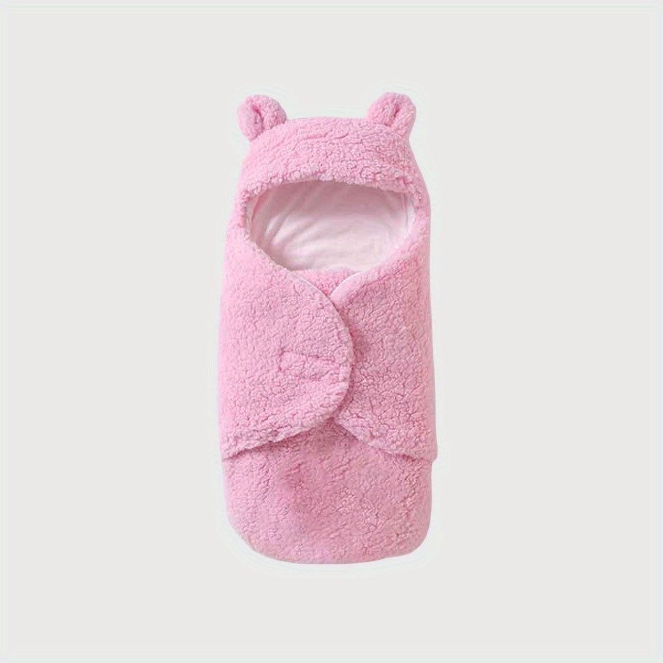 Newborn Winter Fleece Teddy Bear Ultra Soft Swaddle - Cozy & Warm - For Christmas, Halloween, Thanksgiving Day - Perfect Gift for Baby Boys & Girls - Suitable for Winter