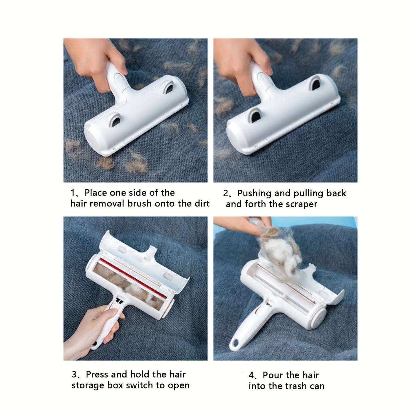 Pet Hair Remover Pro - Effortless Fur Removal Tool for Furniture, Couch, Carpet, and Upholstery - Easy to Use, Reusable, and Gentle on Surfaces