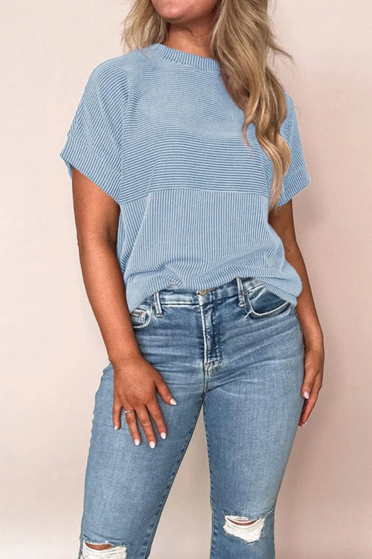 Mock Neck Short Sleeve T-Shirt