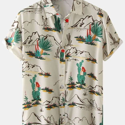 2022 New Arrival - Mens Trendy Graphic Print Casual Shirt - Short Sleeve, Breathable, Vibrant Designs for Stylish Everyday Wear